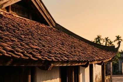 Hình ảnh mái ngói âm dương truyền thống giúp giải đáp ốc thượng thổ là gì trong phong thủy ngũ hành