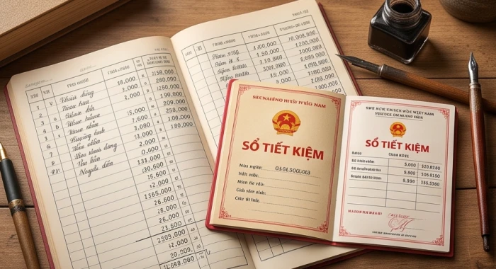 Bản kê khai tài chính và sổ tiết kiệm thể hiện sự thâm hụt ngân sách khi phạm Phá Thái Tuế