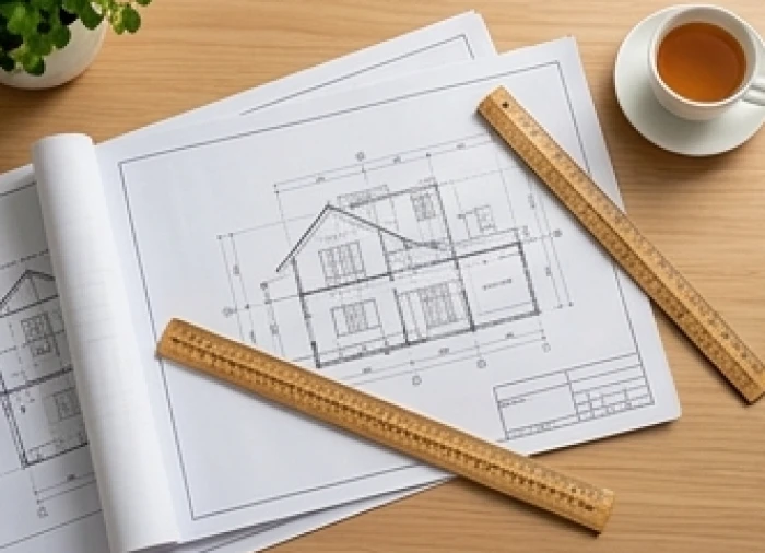 Bản thiết kế công trình nhà ở và bảng đánh giá hạn Kim Lâu Lục Súc của gia chủ 1985 trước khi tiến hành động thổ