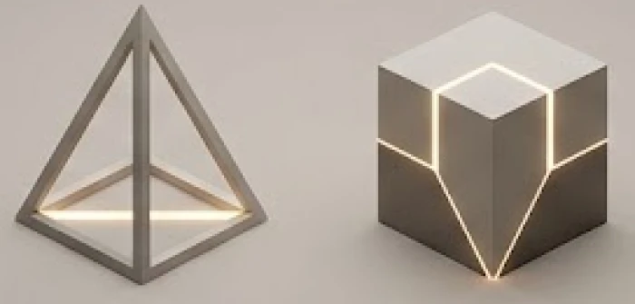 Biểu đồ so sánh lực lượng phân tán hình tam giác và sự hội tụ không gian khép kín thành một khối vững chắc
