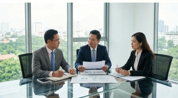 Hội đồng quản trị ba thành viên ký biên bản phân định vai trò chuyên môn về đối ngoại, tài chính và nhân sự