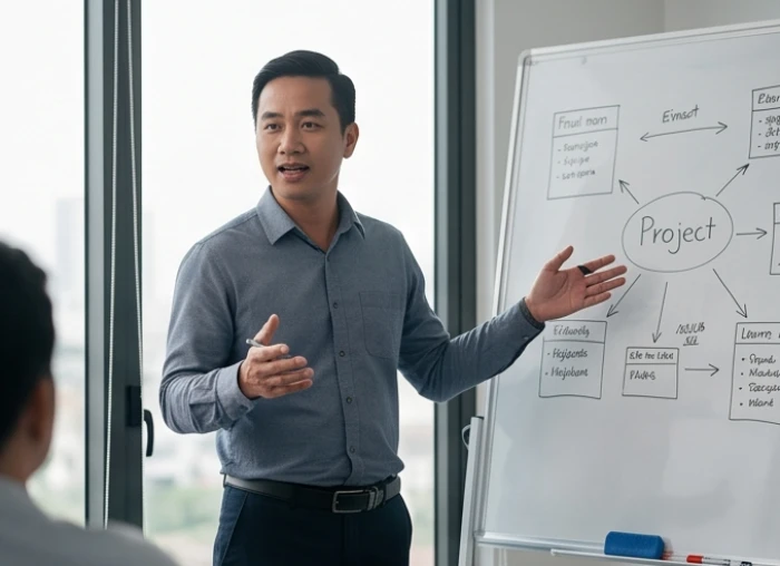 Quản lý giao quyền làm chủ các dự án ngắn hạn cho nam giới sinh năm 1980 để kích thích tư duy sáng tạo