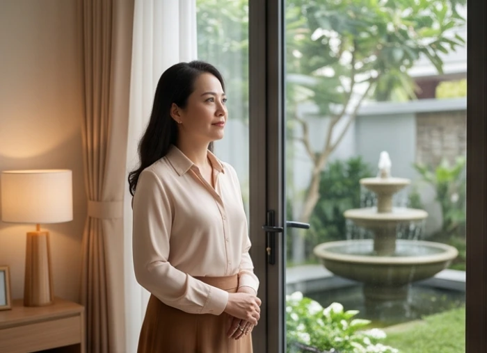 Người phụ nữ mệnh Đại Hải Thủy có phong thái đĩnh đạc bên không gian sống hài hòa cõi Tây tứ mệnh
