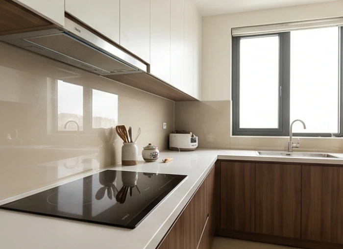 Khu vực bếp nấu đặt tại phương vị xấu nhìn về hướng cát tụ sinh khí cho gia đình