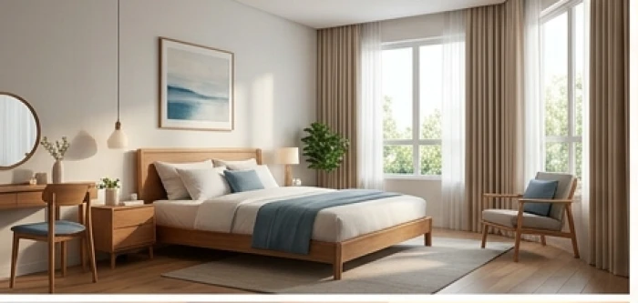 Bố trí phòng ngủ hướng Bắc hành Thủy giúp cân bằng năng lượng và hóa giải xung khắc cho cặp đôi