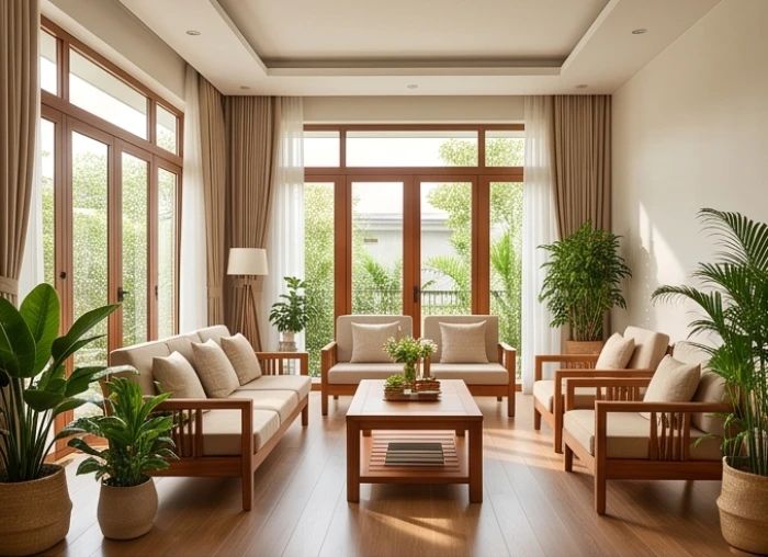 Bố trí phòng khách hài hòa ngũ hành hành Hỏa cho người sinh năm Kỷ Sửu đón sinh khí