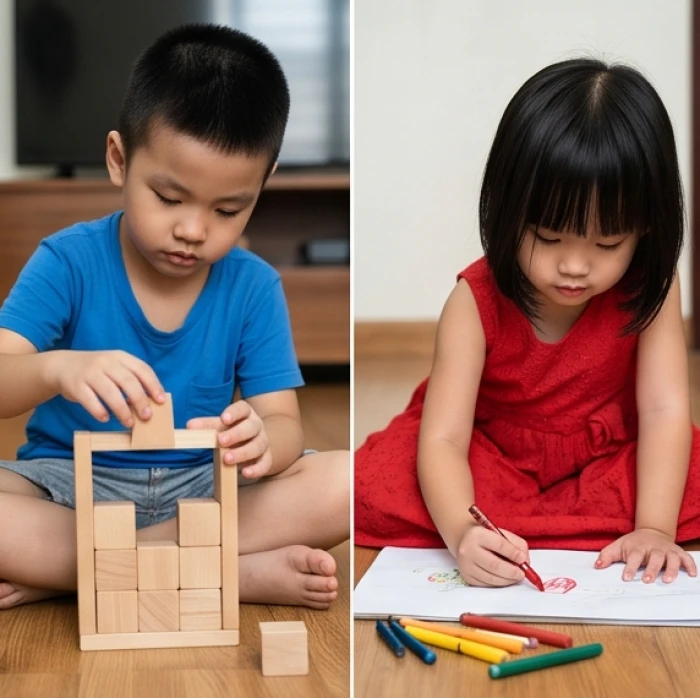 Bảng so sánh phương pháp tiếp cận và tương tác phù hợp cho bé trai và bé gái dựa trên đặc điểm tâm lý riêng