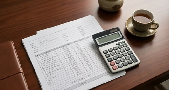 Sổ sách kế toán và hồ sơ tài chính được sắp xếp khoa học nhằm kiểm soát rủi ro đầu tư cho nam Quý Sửu thời tiền vận