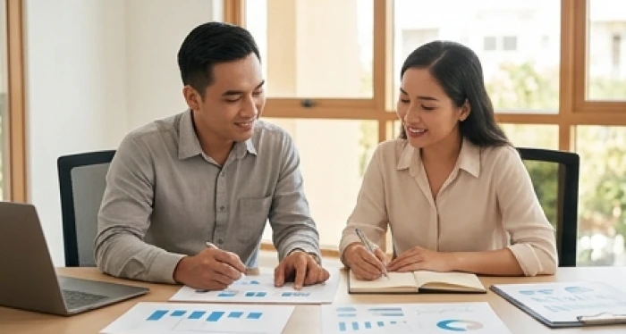Cộng sự kinh doanh phân chia vai trò quản lý nội bộ và phát triển thị trường một cách hiệu quả