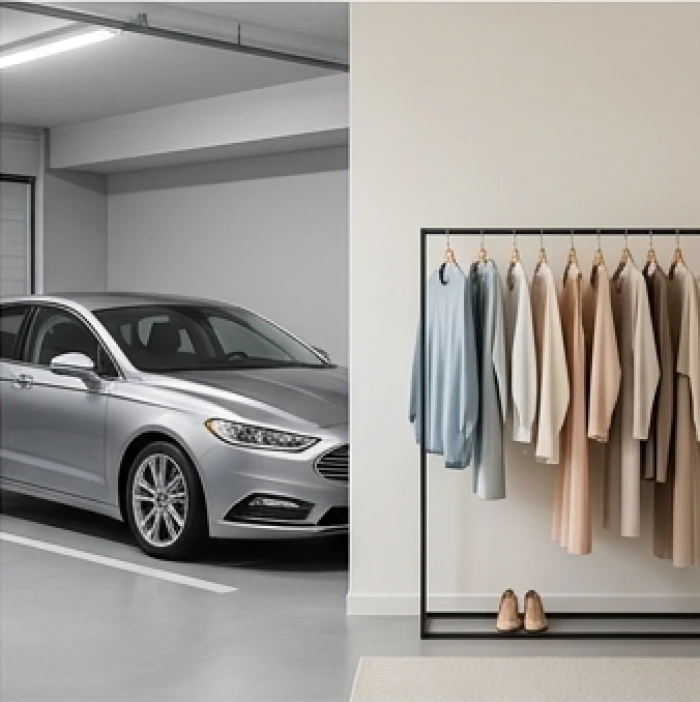 Sự đối lập giữa xe ô tô giá trị cao dùng màu tương sinh và trang phục hằng ngày phối màu linh hoạt