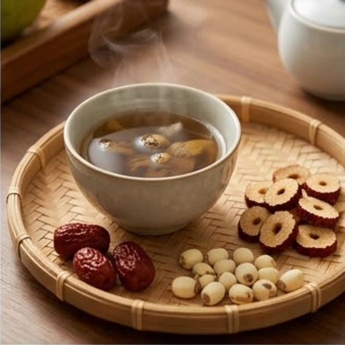 Tách trà dưỡng sinh ấm áp cùng dược liệu đông y hỗ trợ cân bằng năng lượng sức khỏe