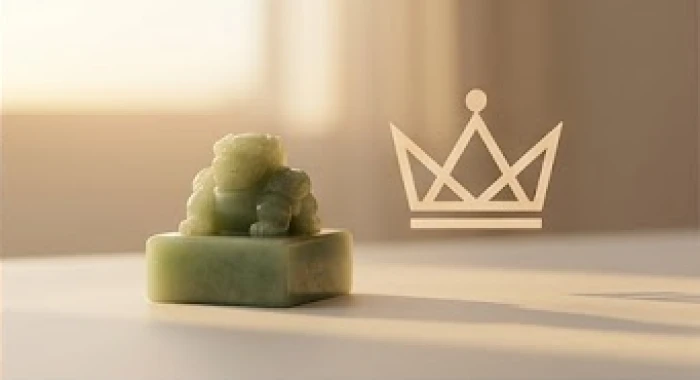 Biểu tượng ngai vàng và ấn tín cách điệu tượng trưng cho nhóm sao lãnh đạo của 14 chính tinh trong tử vi