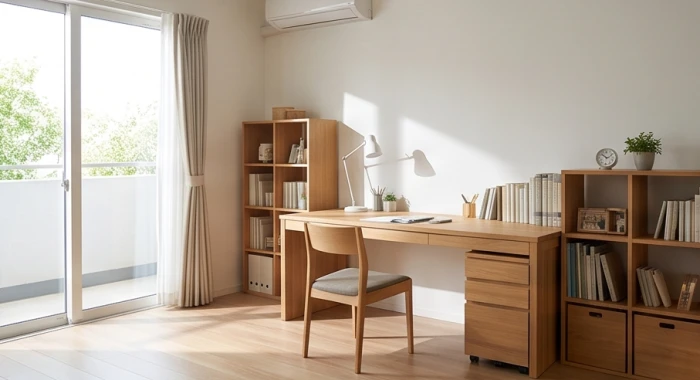 Bố trí bàn học theo số độ la bàn chuẩn xác ở dải Sinh Khí và Thiên Y để tối ưu luồng năng lượng tốt