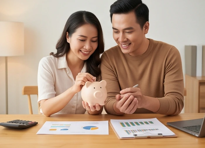 Vợ chồng tuổi Tý và Sửu cùng lập kế hoạch tiết kiệm tài chính cho tương lai vững bền