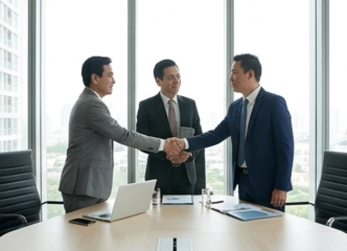 Sự kết hợp ăn ý giữa đối tác tuổi Quý Sửu kiên định cùng nhóm tuổi Tỵ và Dậu trong buổi họp kinh doanh