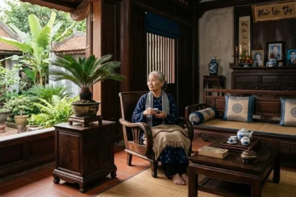 Không gian phòng khách bình an minh họa cho tuổi tân mão 1951 hợp màu gì theo ngũ hành.