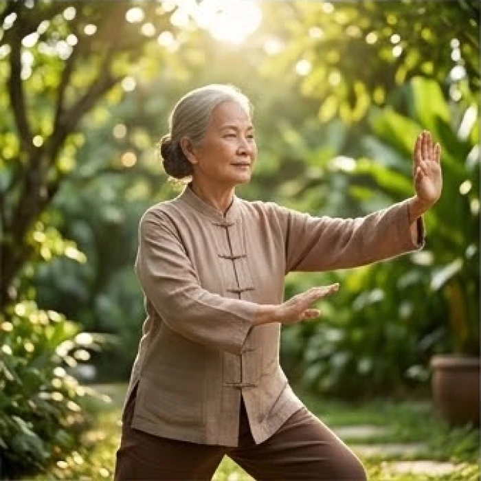 Tập các bài dưỡng sinh nhẹ nhàng vào buổi sáng giúp duy trì sự dẻo dai của hệ xương khớp