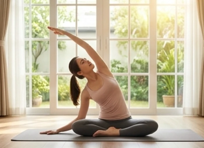 Luyện tập yoga nhẹ nhàng giúp cải thiện độ dẻo dai và giảm áp lực lên cột sống cho người tuổi Tân Mùi