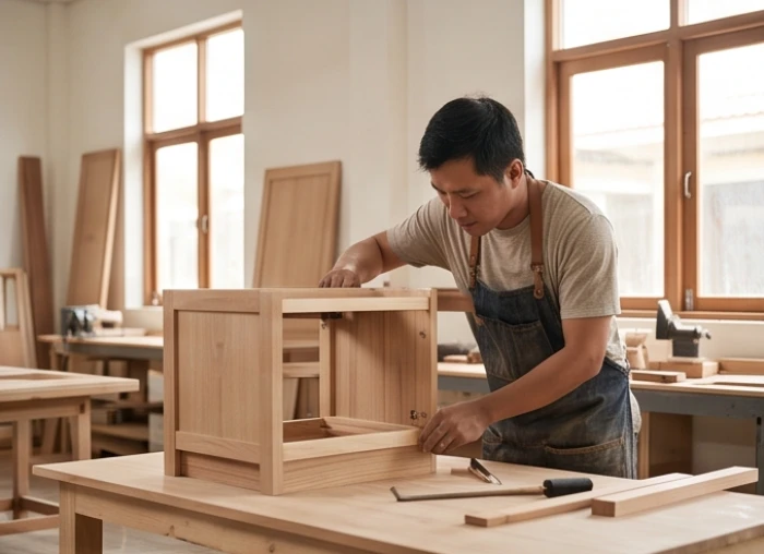 Xưởng thiết kế và gia công sản phẩm nội thất gỗ tự nhiên cao cấp phục vụ kinh doanh trang trí