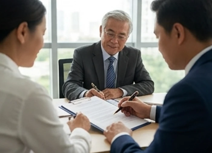 Người được ủy quyền hợp pháp tuổi Ngọ đại diện gia chủ Canh Dần ký kết hợp đồng thương mại trước sự chứng kiến các bên