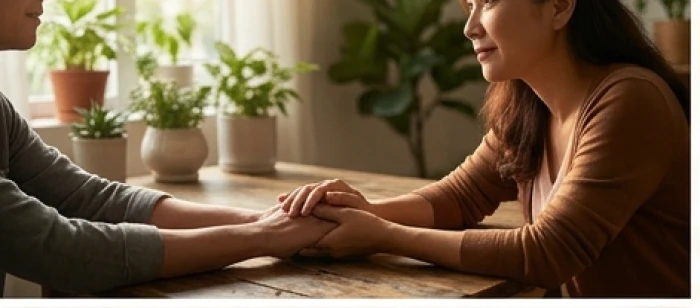 Sự lắng nghe và thấu hiểu tinh tế giữa hai người yêu nhau phản ánh tính cách ôn hòa của tuổi mão