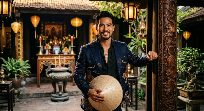 Chân dung thể hiện sự mạnh mẽ và quyết đoán đặc trưng trong tính cách nam tuổi dần qua góc nhìn nghệ thuật