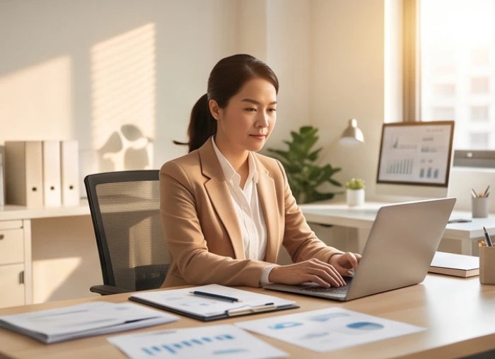 Nữ giới tuổi nhâm tuất 1982 tập trung hoàn thành dự án quan trọng tại không gian làm việc
