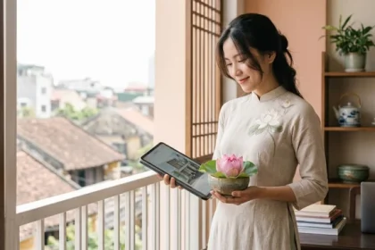 Hình ảnh mang tính biểu tượng thể hiện sự điềm đạm và thấu cảm cốt lõi trong tính cách nữ tuổi hợi thời hiện đại