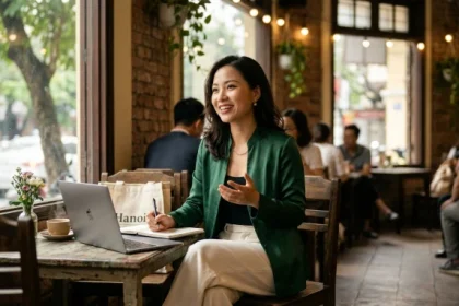 Bức ảnh thể hiện nét tính cách nữ tuổi ngọ năng động và quyết đoán trong cuộc sống hiện đại