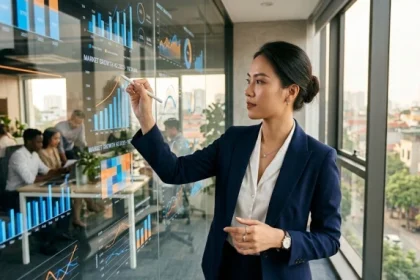 Chân dung nghệ thuật thể hiện tính cách nữ tuổi thân nhạy bén và thông minh trong công việc