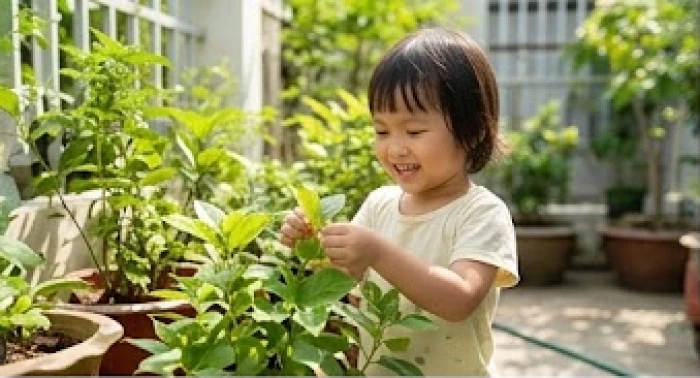 Trẻ sinh năm 2014 thỏa sức khám phá thế giới xung quanh qua các hoạt động vui chơi tại nhà