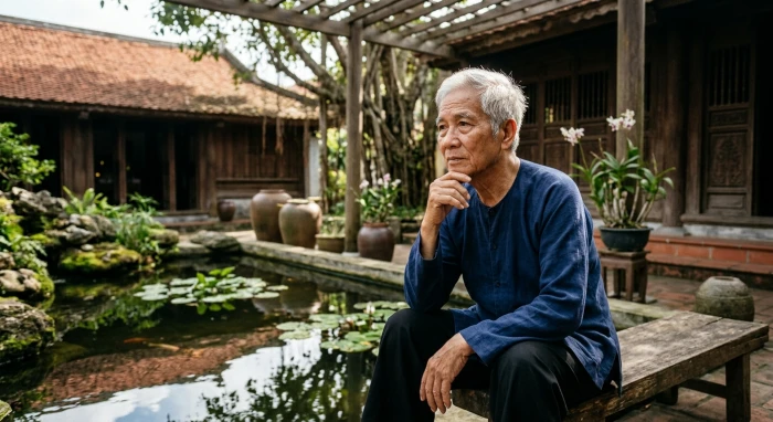 Hình ảnh minh họa tinh tế về chiều sâu tâm lý và tính cách tuổi ất dậu 1945 ở giai đoạn xế chiều