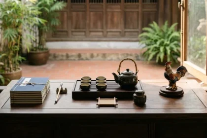Hình minh họa không gian làm việc gọn gàng thể hiện tính cách tuổi dậu với sự tỉ mỉ và kỷ luật cao