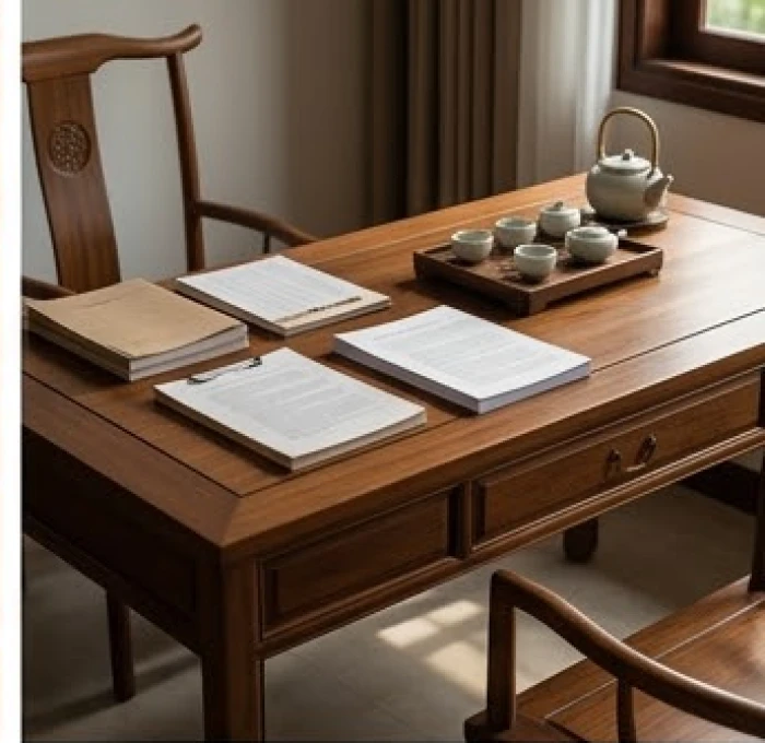 Không gian làm việc tĩnh lặng và quy củ phản ánh tính cách điềm đạm của người tuổi Đinh Hợi