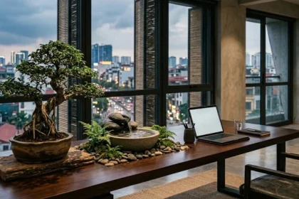 Minh họa sự đối lập giữa vẻ ngoài quyết đoán và nội tâm sâu sắc trong tính cách tuổi giáp dần 1974