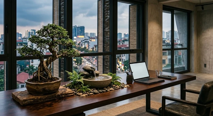 Minh họa sự đối lập giữa vẻ ngoài quyết đoán và nội tâm sâu sắc trong tính cách tuổi giáp dần 1974