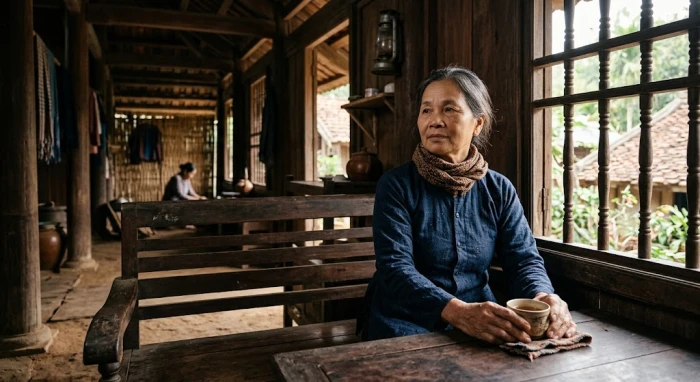 Chân dung người lớn tuổi điềm tĩnh mang đậm nét tính cách tuổi mậu thân 1968 thực tế