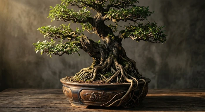 Hình minh họa biểu tượng mầm cây cổ thụ vươn lên mạnh mẽ thể hiện tính cách tuổi mậu thìn 1988 kiên định và bản lĩnh