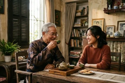 Chân dung người ông Việt Nam hiền từ trò chuyện cùng cháu gái giúp thấu hiểu tính cách tuổi mậu tý 1948 trong gia đình