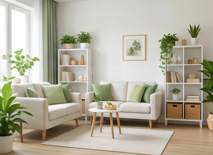 Góc nhà gọn gàng sạch sẽ chuẩn bị cho dịp cuối năm giúp thu hút cát khí cho người tuổi giáp tuất 1994