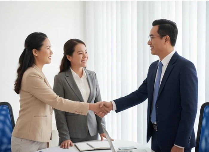Bộ ba đối tác kinh doanh thuộc tam hợp Dần Ngọ Tuất bắt tay hợp tác thành công tại buổi ký kết