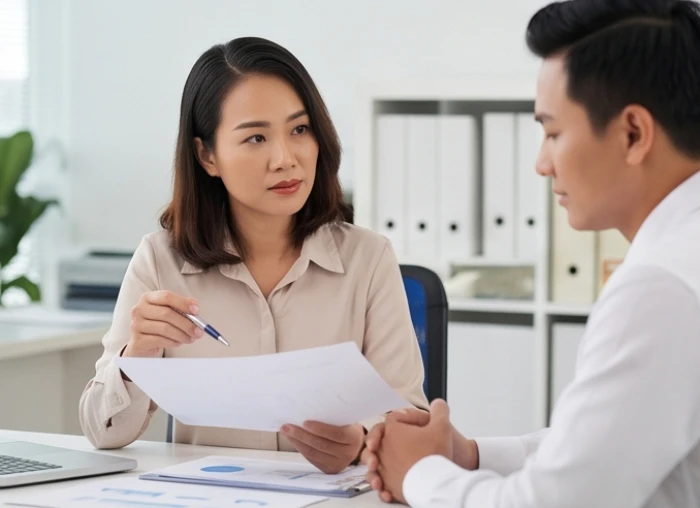 Nữ mạng tuổi Nhâm Thân điềm tĩnh thảo luận công việc cùng đồng nghiệp để hóa giải thị phi mâu thuẫn