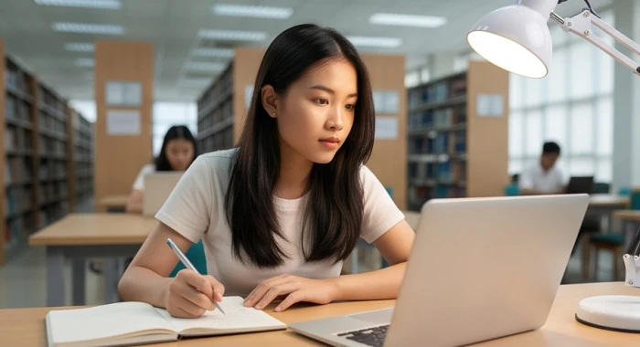 Học sinh tuổi mậu tý 2008 tập trung xử lý bài toán khó với khả năng tư duy bùng nổ nhạy bén