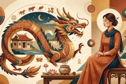 Hình minh họa khái quát diễn biến tử vi trọn đời tuổi bính thìn 1976 nữ mạng và các yếu tố phong thủy