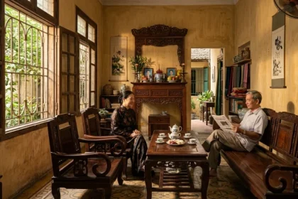 Không gian sống hợp phong thủy theo tử vi trọn đời tuổi canh tý 1960 nam mạng với gam màu vàng đất ấm áp và vững chãi