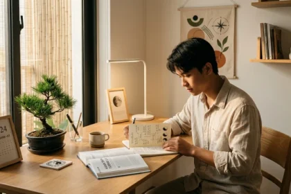 Không gian học tập chuẩn phong thủy hỗ trợ tử vi trọn đời tuổi mậu tý 2008 nam mạng