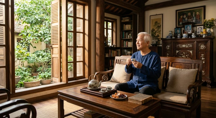Không gian sống an lành và thịnh vượng trong tử vi trọn đời tuổi nhâm thìn 1952 nam mạng