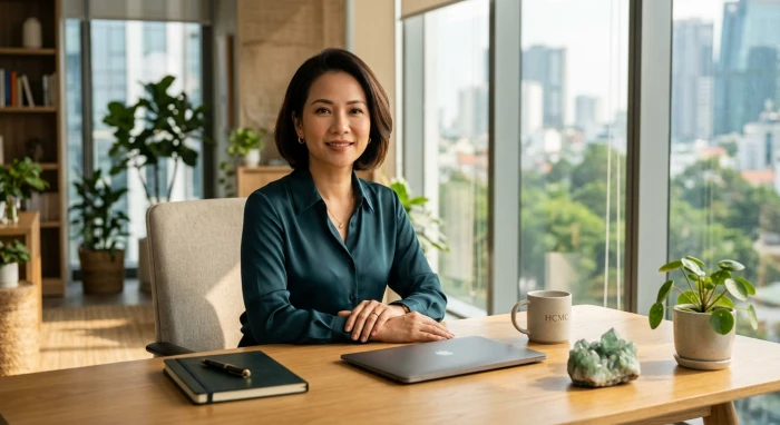 Chân dung nữ doanh nhân thành đạt trong không gian làm việc phong thủy chuẩn tử vi trọn đời tuổi tân dậu 1981 nữ mạng