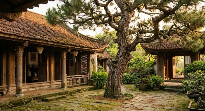 Hình ảnh cây tùng bách mộc đại diện cho tử vi trọn đời tuổi tân mão 1951 nữ mạng kiên cường