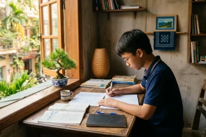 Góc học tập phong thủy và định hướng tử vi trọn đời tuổi tân mão 2011 nam mạng giúp tăng cường sự tập trung